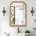 WallBeyond Wood Frame Wall Mirror Rounded Corner Arch Rectangle Mirror by WallBeyond