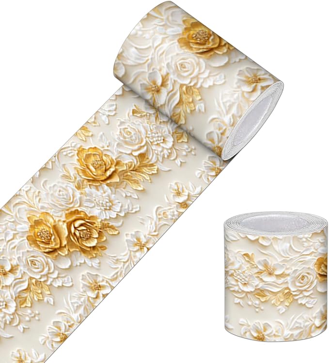 HOMETITUTE Wallpaper Border 4x196 Inch Peel and Stick Wall Border Wallpaper by HOMETITUTE