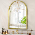 Arch Wall Mirror Aluminum Alloy Frame Bathroom Wall Mirror by HLFMVWE