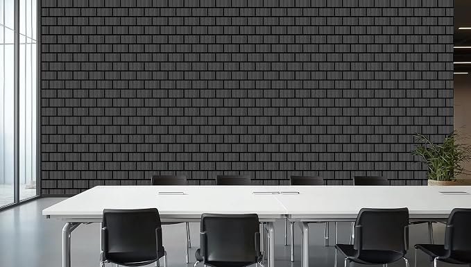 WoveN SounD Brick Acoustic Wall Panels, 16 Pack 16x12 Inch, PVC Wood Grain - Image 8