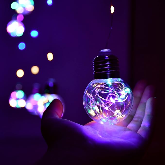 YOLIGHT Wishing Ball Curtain Lights 200 LED Window Curtain String Light - Image 2