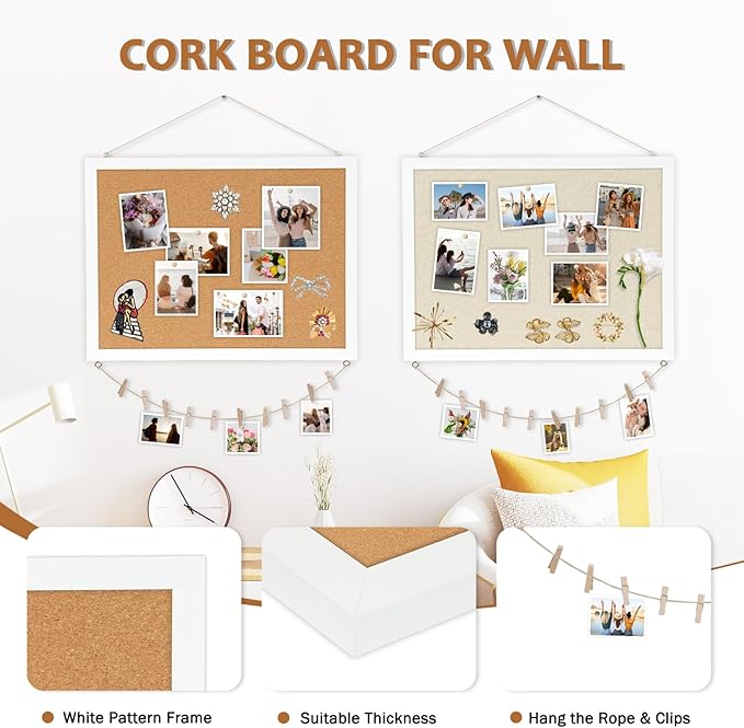 Double-Sided Large Cork Board - Image 3