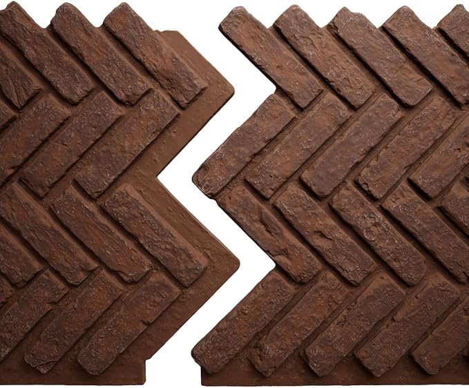 EverStone Herringbone Faux Brick Panel, 46 1/2"W x 25 1/4"H x 1"D, Pizzeria - Image 8