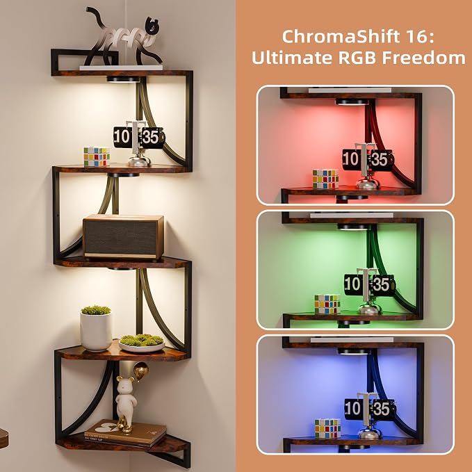 HAAYOT Corner Shelf Wall Mounted - Image 3