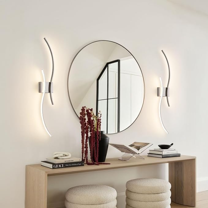 Battery Operated Wall Sconces Set of Two - Image 9