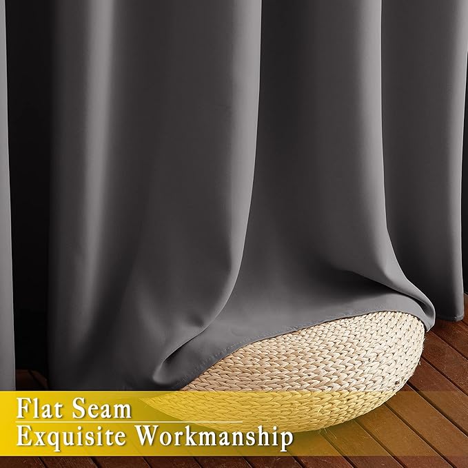 NICETOWN Blackout 118 inch Long Curtain - Image 7