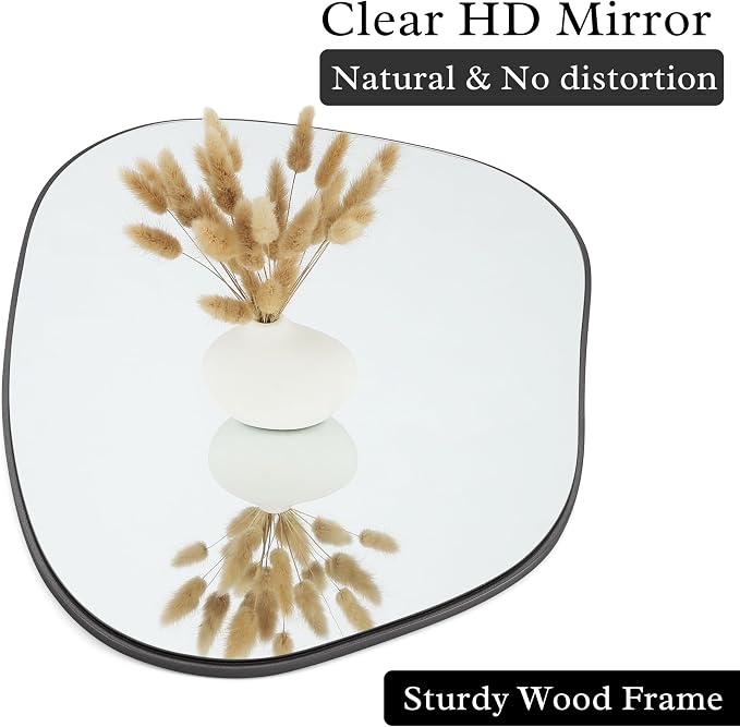 PERFNIQUE Irregular Wall Mirror Asymmetrical Mirror, Decorative Modern Wall - Image 4
