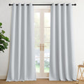 NICETOWN Room Darkening Draperies Curtains Panels, 2 Panels Greyish White W52 x by NICETOWN