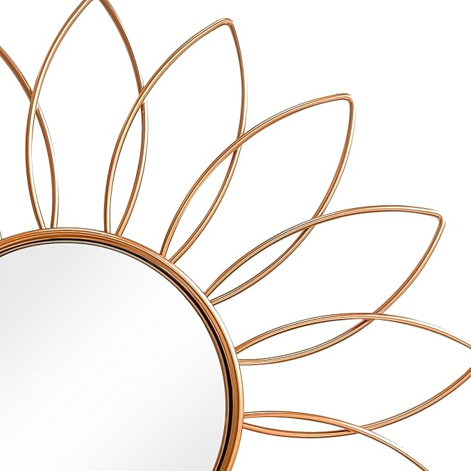3 Pack Metal Mirrors for Wall Sunburst Wall Mirrors Home Décor Decorative - Image 2