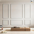Art3d Pre-Cut Wall Molding Set of 6 pcs, Ready-to-Assemble Wainscoting Panels by Art3d