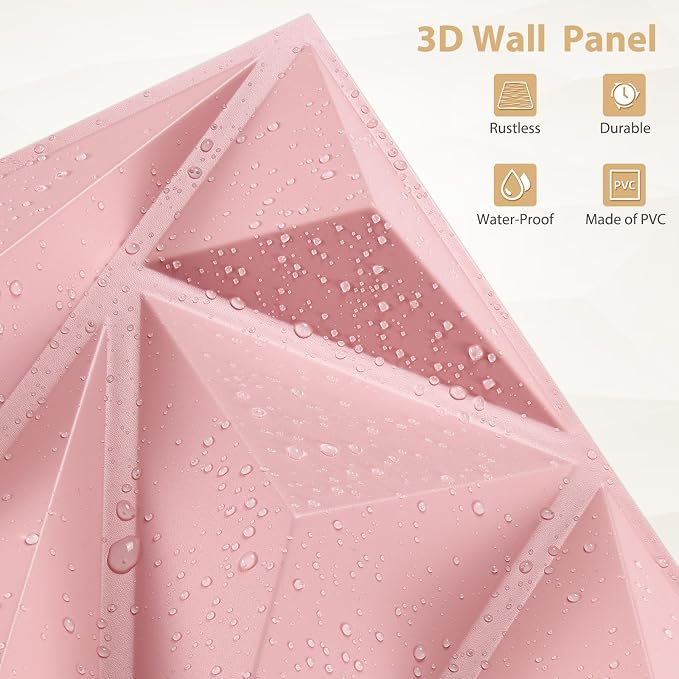 Heikki 30 Pack 3D Wall Panel for Interior Wall Décor, PVC Flower Textured Wall - Image 2