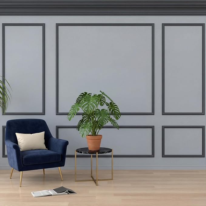 Pangda Peel and Stick Wall Molding Kit, 3D Premade Accent Molding Wainscoting - Image 4
