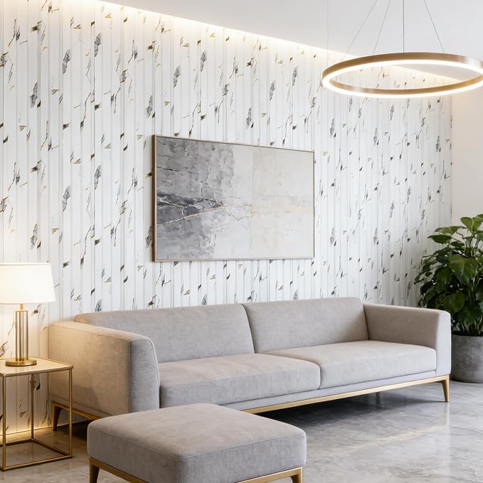 16 Pack Faux Marble Slat Wall Panels - Image 6