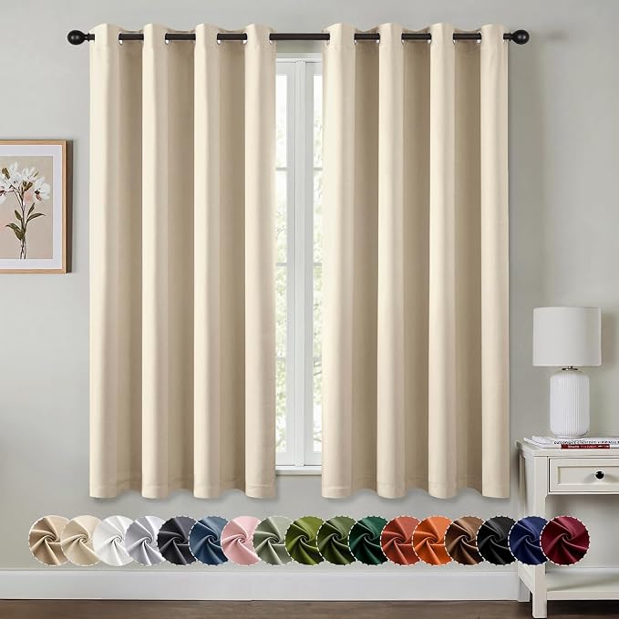 MIULEE Blackout Curtains for Bedroom Living Room 2 Panels, Thermal Insulated by MIULEE