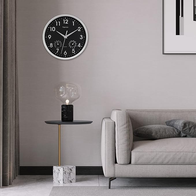 Wall Clock, Sweep Silent Movement Accurate Clocks - Image 7