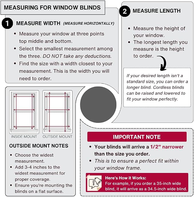 LOTUS & WINDOWARE Cordless 1" Vinyl Blind, Room Darkening, Horizontal Blinds - Image 6