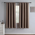 IGEMAEVE Blackout Curtains 72 Inch Length 2 Panels Set, Rod Pocket Energy by IGEMAEVE