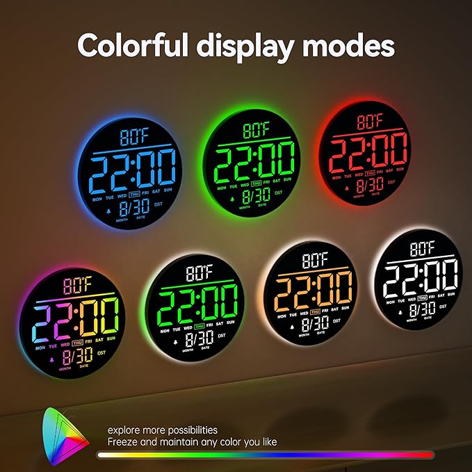 JALL 10" Large Digital Wall Clock - Image 8