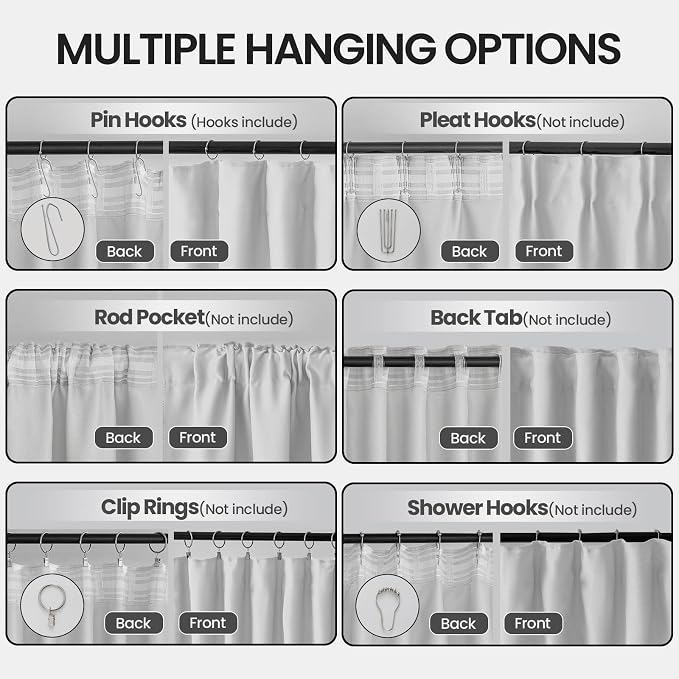 Floor to Ceiling Curtain for Wall Ceiling Mount Track - Image 2