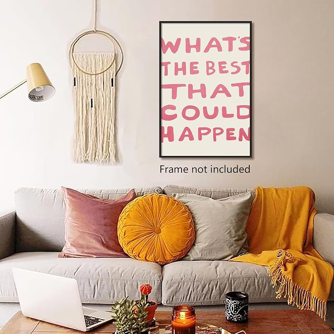 Yaasilinage Daily Reminder Positive Canvas Wall Art, Positive Affirmations Wall - Image 4