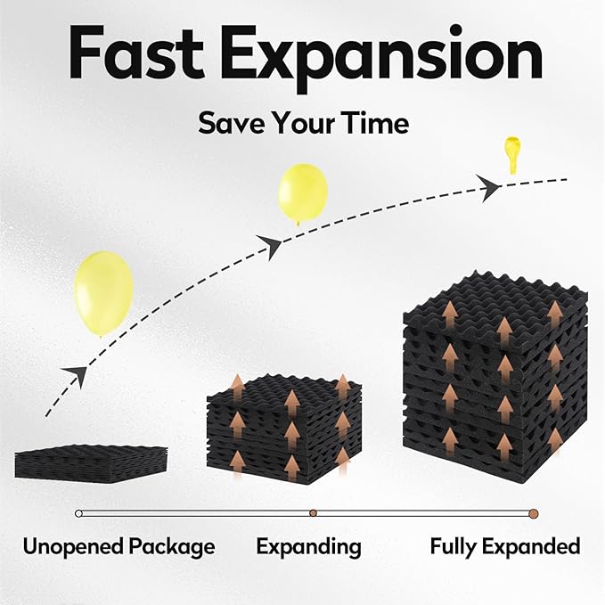 24 Pack Acoustic Panels, Sound Proof Foam Panels Noise Reducing - Image 4