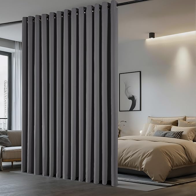 NICETOWN Closet Door Heavy Curtain, Room Dividers Shade Screens Partitions by NICETOWN