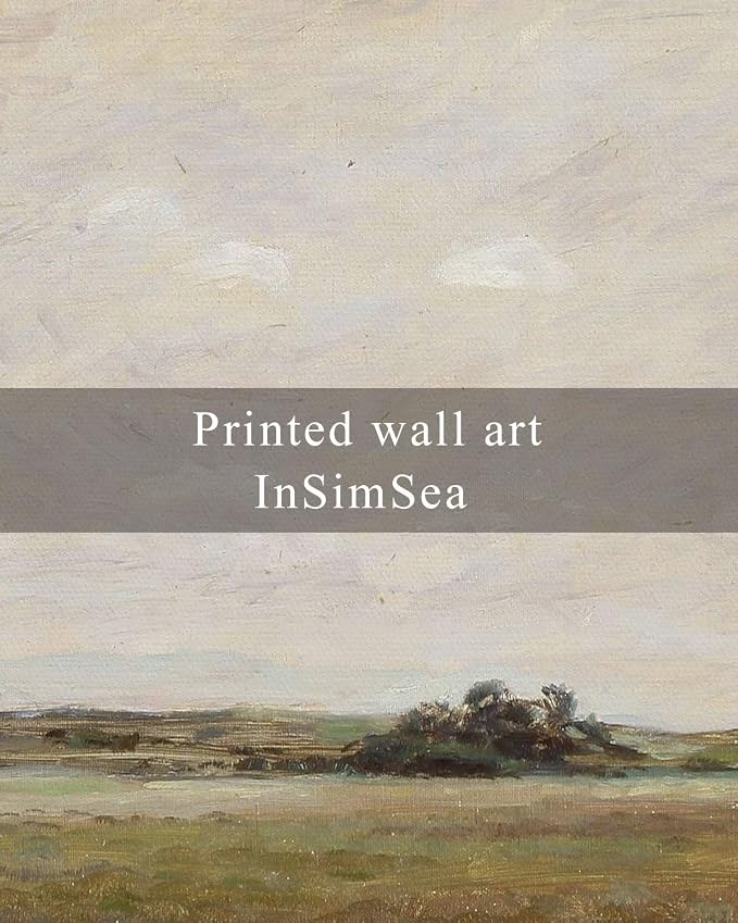 InSimSea Framed Canvas Wall Art, Vintage Landscape Painting, Rustic Nature - Image 7