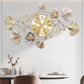 Clocks for Living Room, Large Wall Clock, 3D Silent Wall Clock, Retro Metal by JXQXYN