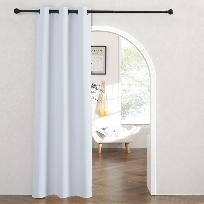 RYB Home Blackout Curtains Thermal Insulating Privacy Temporary Door Curtains by RYBHOME
