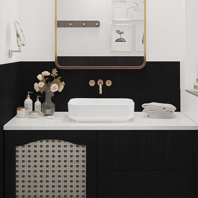 Vinjiasin Black Wallpaper Wood Grain Contact Paper Peel and Stick Wall Paper - Image 7