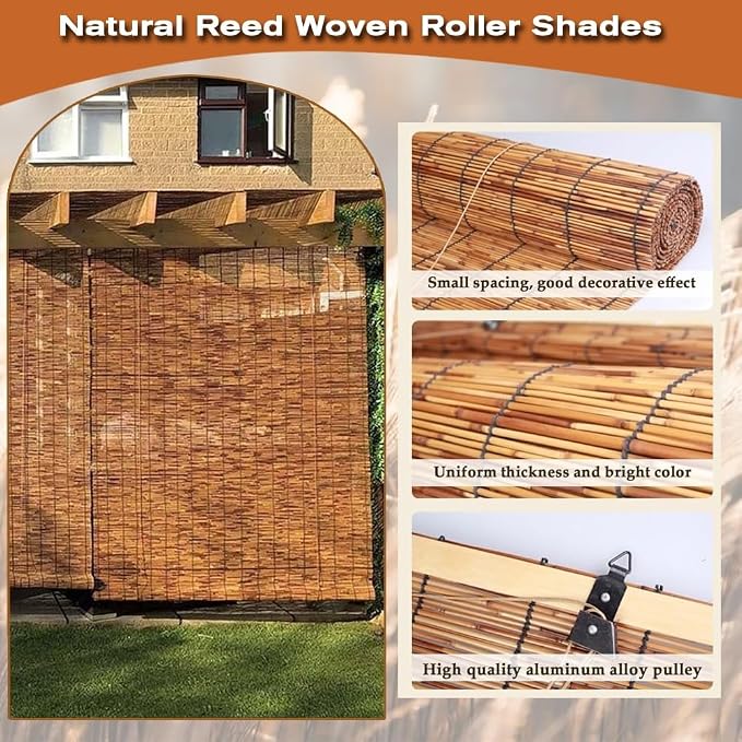 Patio Shades from Bamboo Outdoor Roll up Shades - Image 2