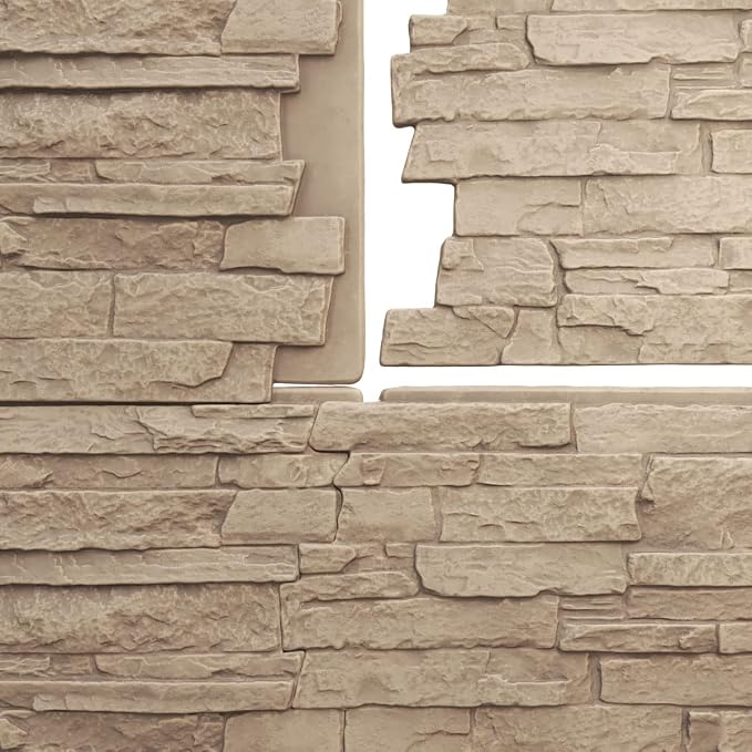 EverStone Acadia Ledge Faux Stone Panel, Valley Spring Color - Image 9