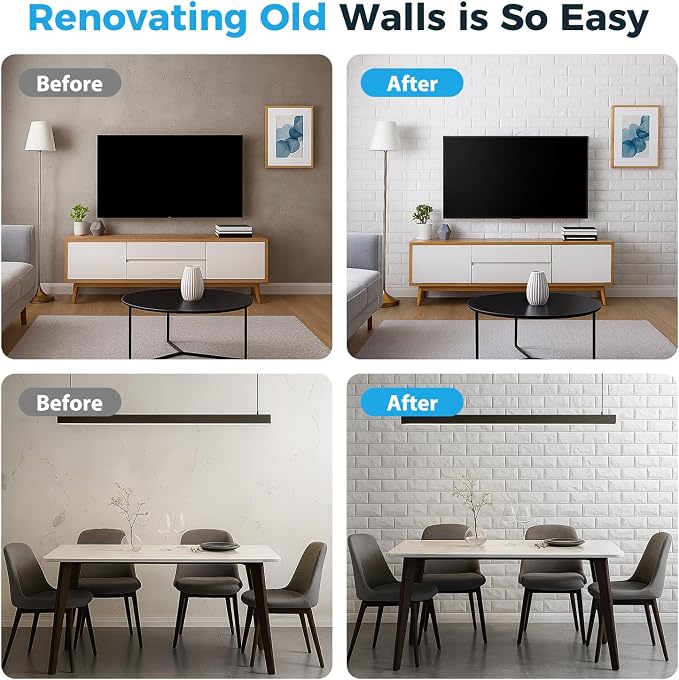 Circloophs 20 Pcs 3D Wall Panels Peel and Stick - Image 4