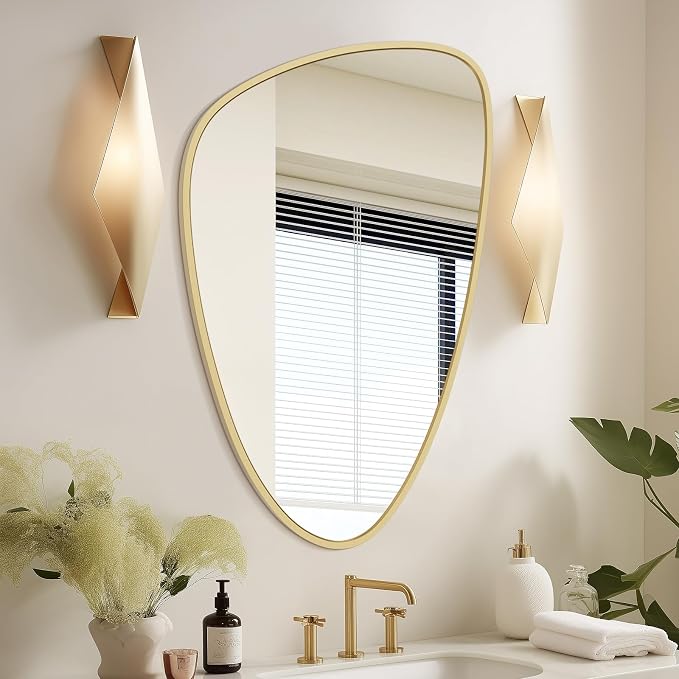 WallBeyond Asymmetrical Mirror, Irregular Wall Mirror, Wall Mirrors Decorative by WallBeyond