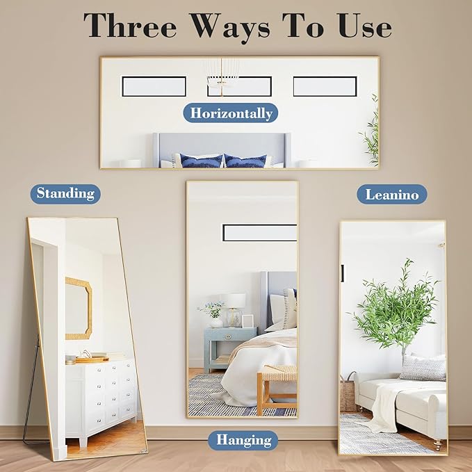 DUMOS 24"x65" Full Length Mirror - Image 6