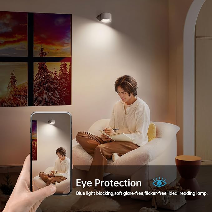 AKSDA Battery Operated Wall Light, LED Lamp - Image 2