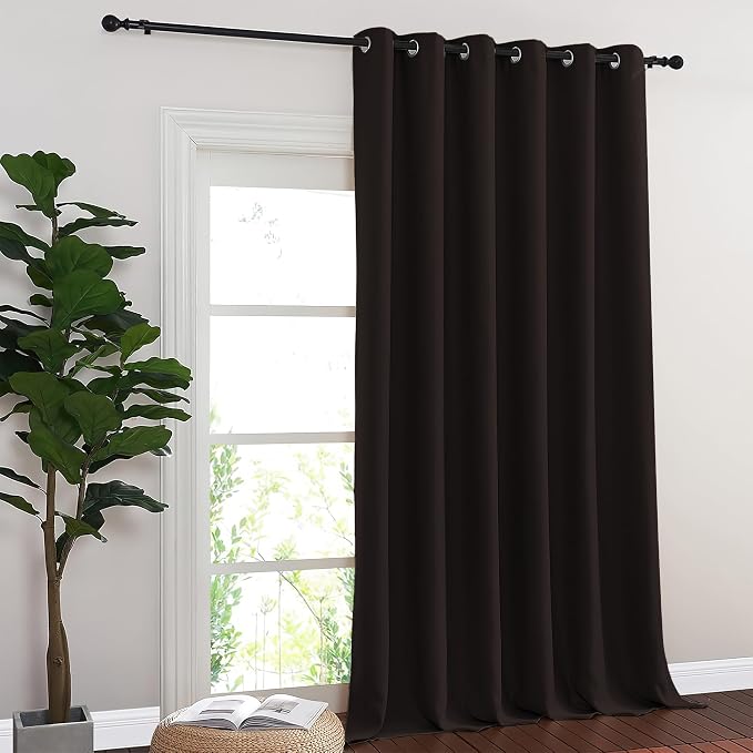 NICETOWN Toffee Brown Blackout Curtains - Image 8