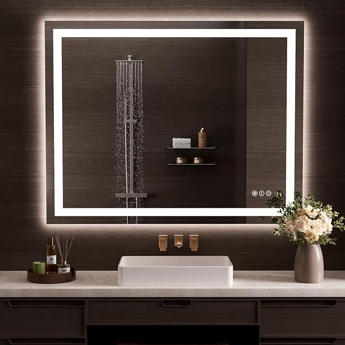 LOAAO 50"x40" LED Bathroom Mirror by LOAAO