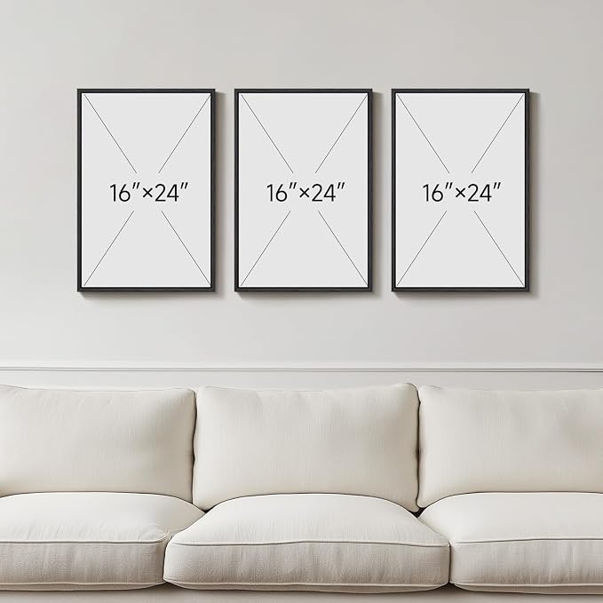 Framed Boho Mid Century Modern Wall Art - Image 9