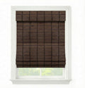 Cordless Woven Wood Roman Shades, 45W x 48H, Sarasota Cocoa, Sizes 20-72 Wide by FirstRateBlinds