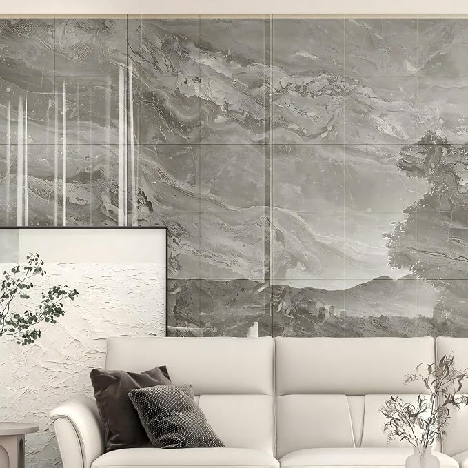 Chejiaye 10pcs Marble Peel and Stick Backsplash Waterproof Washroom Wall Panels - Image 9