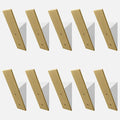 Homeforia Gold Wall Coat Hooks, High End White Wood & Gold Metal Wall Mounted by Homeforia
