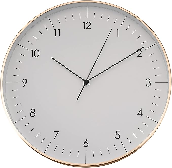 LUUK LIFESTYLE Silent Quartz wall Clock, Nordic and Minimalist Design, Interior by LUUKLIFESTYLE