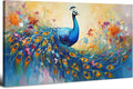 Abstract Peacock Wall Art Colorful Peacock Pictures Wall Decor Abstract Bird by HOME