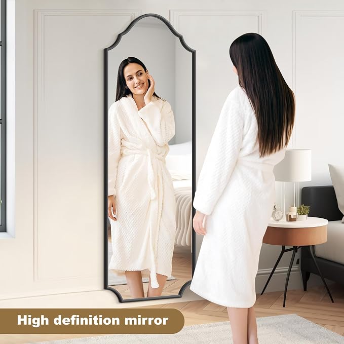 WallBeyond Arched Full Length Mirror Wall Mounted, Living Room, Hanging or - Image 6