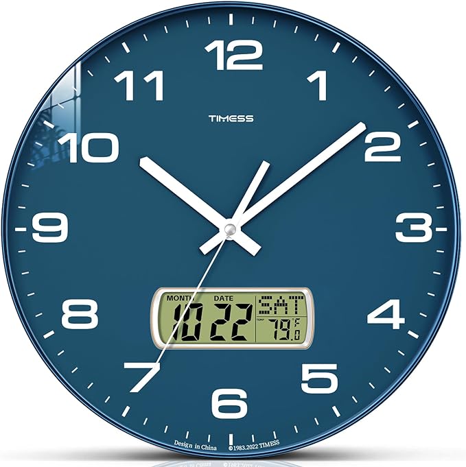 TIMESS Wall Clock, Ideal Modern Home, Office Decor by TIMESS