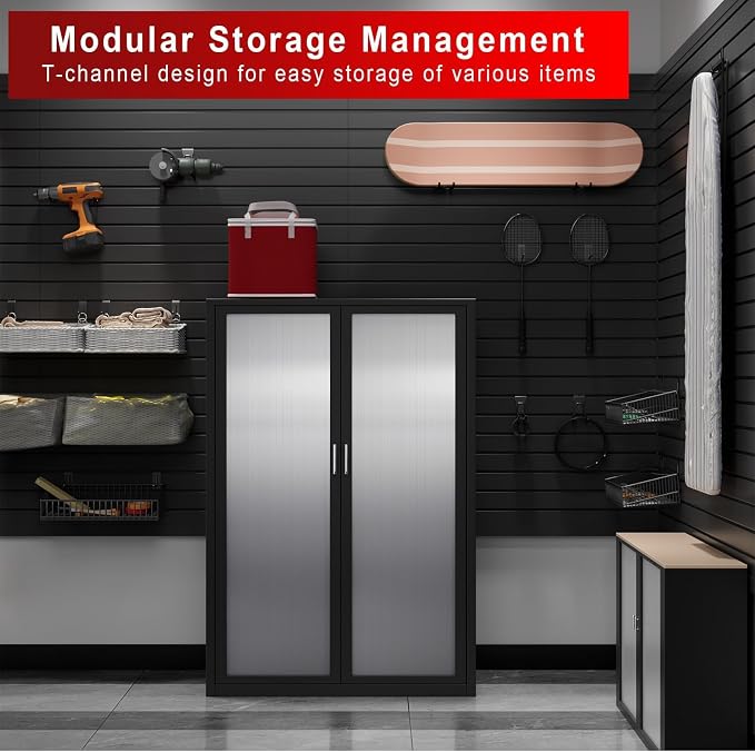 4'H x 4'W Slatwall Panel Garage Wall Organizer - Image 5