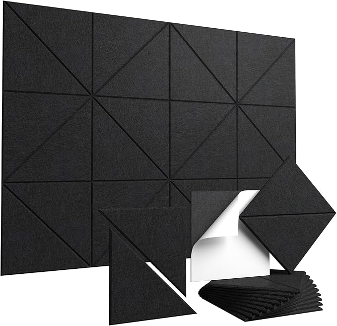 Vieshful 20 Pack Acoustic Panels, Peel & Stick Sound Absorbing Wall Panels by Vieshful
