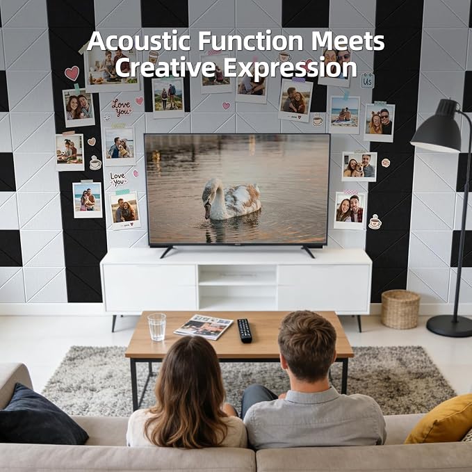 Vieshful 20 Pack Acoustic Panels, Peel & Stick Sound Absorbing Wall Panels - Image 9