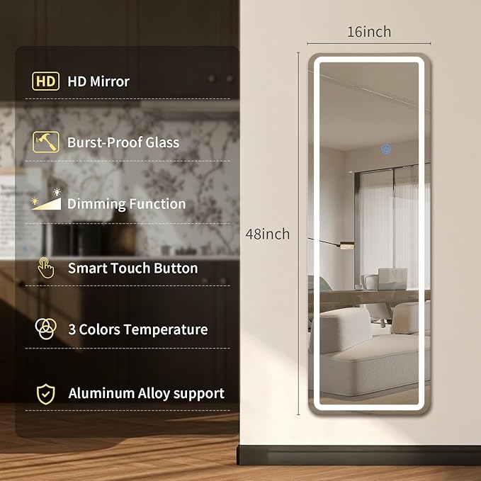 Koonmi Full Length Mirror Door Hanging - Image 6